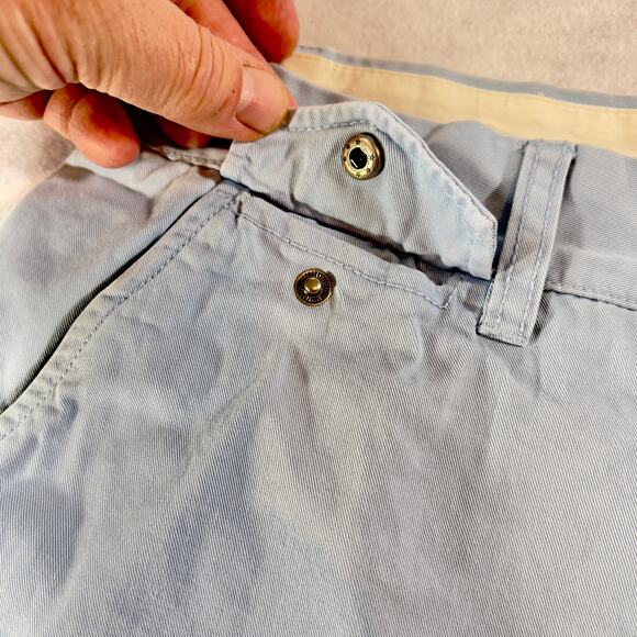 Indigo Palms Chinos Men's W42 Vintage Made in Hong Kong B35TF1T 100% Cotton Blue - Picture 6 of 13